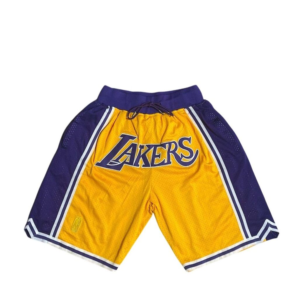 Just Don x Mitchell & Ness Lakers Basketball Shorts Yellow Size M